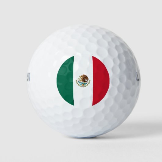Wilson Golf Ball met de vlag van Mexico Golfballen (Voorkant)