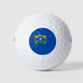 Wilson Golf Ball met de vlag van Nevada Golfballen (Voorkant)