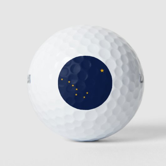Wilson Golf Ball met vlag van Alaska, Verenigde St Golfballen (Voorkant)