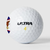 Wilson Golf Ball met vlag van Amerikaans-Samoa Golfballen (Logo)