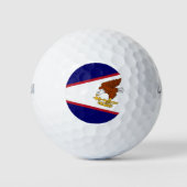 Wilson Golf Ball met vlag van Amerikaans-Samoa Golfballen (Voorkant)