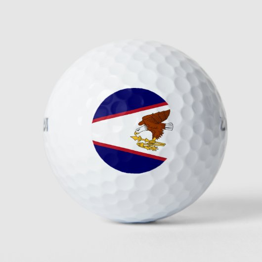 Wilson Golf Ball met vlag van Amerikaans-Samoa Golfballen (Voorkant)