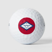 Wilson Golf Ball met vlag van Arkansas, Verenigde  Golfballen (Voorkant)
