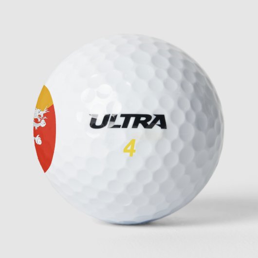 Wilson Golf Ball met vlag van Bhutan Golfballen (Logo)