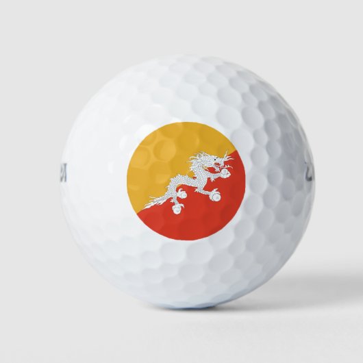 Wilson Golf Ball met vlag van Bhutan Golfballen (Voorkant)