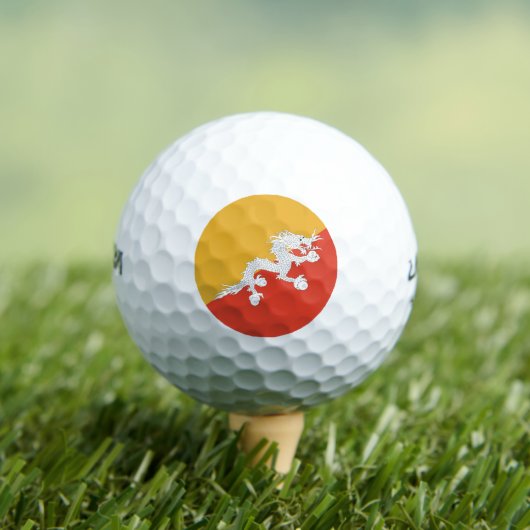 Wilson Golf Ball met vlag van Bhutan Golfballen (Insitu Shirt)