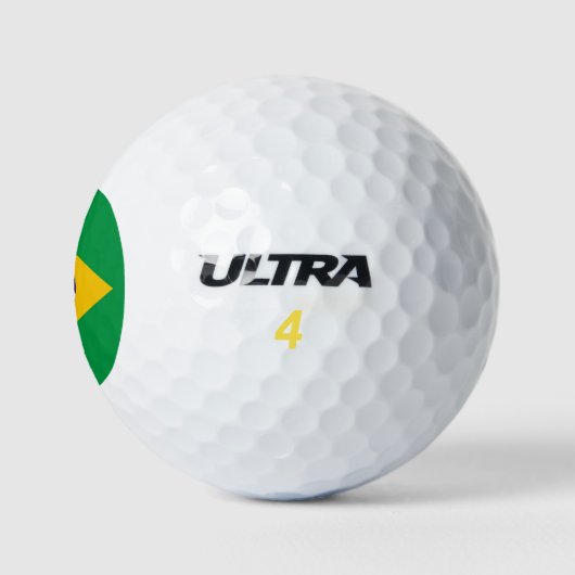 Wilson Golf Ball met vlag van Brazilië Golfballen (Logo)