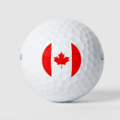 Wilson Golf Ball met vlag van Canada Golfballen (Voorkant)