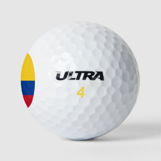 Wilson Golf Ball met vlag van Colombia Golfballen (Logo)