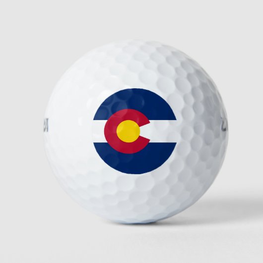 Wilson Golf Ball met vlag van Colorado, Verenigde Golfballen (Voorkant)