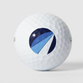 Wilson Golf Ball met vlag van Columbia Golfballen (Voorkant)