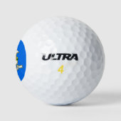 Wilson Golf Ball met vlag van Connecticut, Verenig Golfballen (Logo)