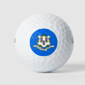 Wilson Golf Ball met vlag van Connecticut, Verenig Golfballen (Voorkant)
