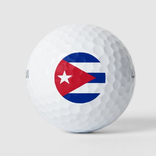 Wilson Golf Ball met vlag van Cuba Golfballen (Voorkant)