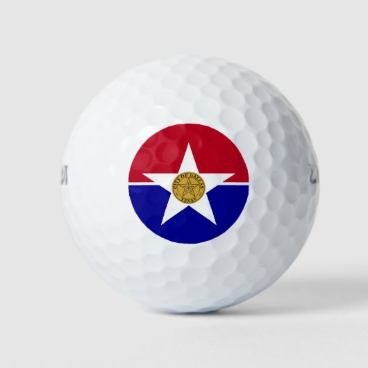 Wilson Golf Ball met vlag van Dallas Golfballen (Voorkant)