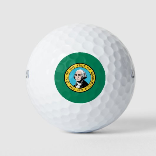 Wilson Golf Ball met vlag van de staat Washington Golfballen (Voorkant)