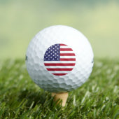 Wilson Golf Ball met vlag van de Verenigde Staten Golfballen (Insitu Tee)