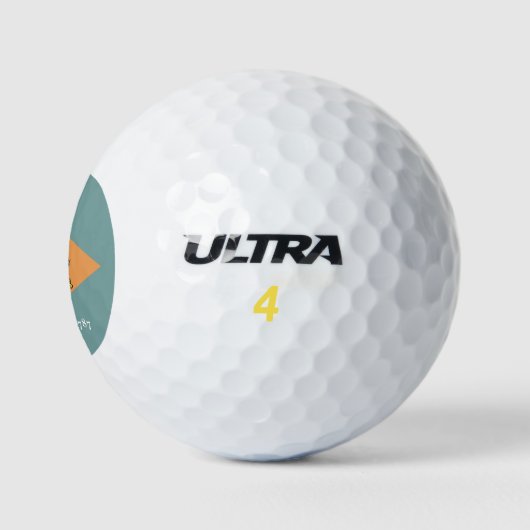 Wilson Golf Ball met vlag van Delaware, Verenigde  Golfballen (Logo)