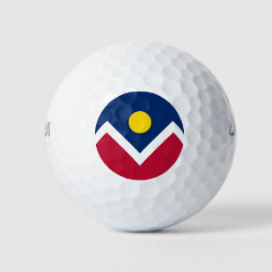 Wilson Golf Ball met vlag van Denver City, Verenig Golfballen
