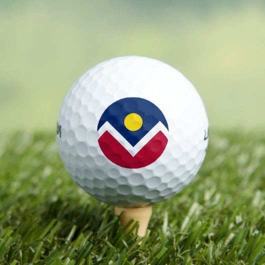 Wilson Golf Ball met vlag van Denver City, Verenig Golfballen (Insitu Shirt)