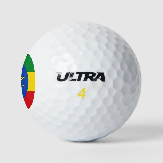 Wilson Golf Ball met vlag van Ethiopië Golfballen (Logo)