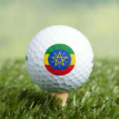 Wilson Golf Ball met vlag van Ethiopië Golfballen (Insitu Shirt)