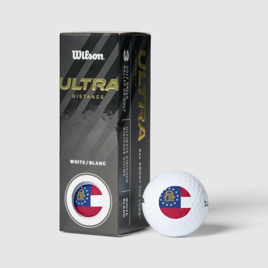 Wilson Golf Ball met vlag van Georgia, Verenigde S Golfballen (Verpakking)