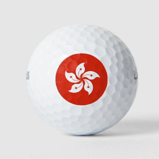 Wilson Golf Ball met vlag van Hong Kong Golfballen (Voorkant)