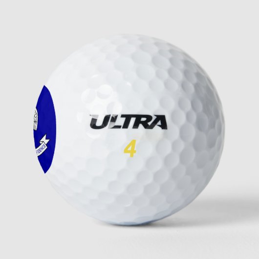 Wilson Golf Ball met vlag van Louisiana, VS Golfballen (Logo)