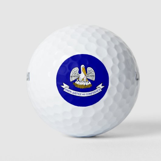 Wilson Golf Ball met vlag van Louisiana, VS Golfballen (Voorkant)