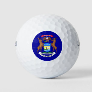 Wilson Golf Ball met vlag van Michigan, Verenigde  Golfballen