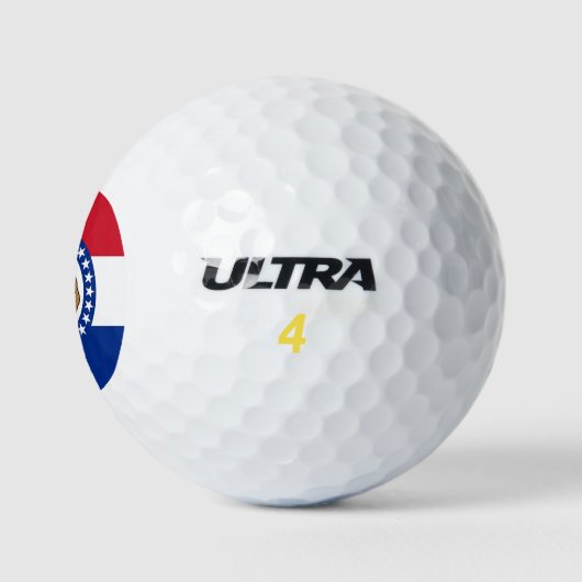 Wilson Golf Ball met vlag van Missouri Golfballen (Logo)