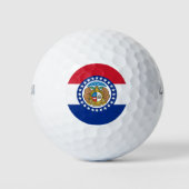 Wilson Golf Ball met vlag van Missouri Golfballen (Voorkant)