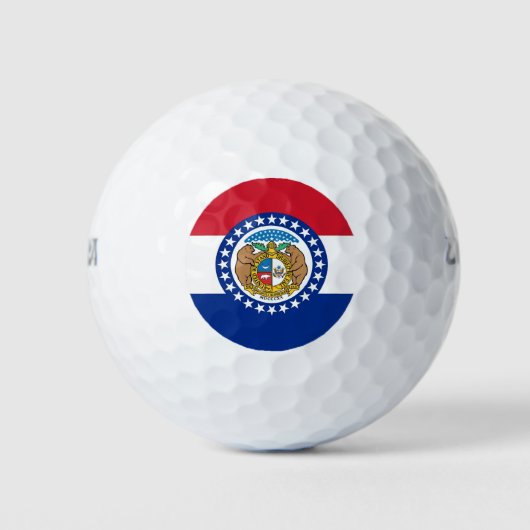 Wilson Golf Ball met vlag van Missouri Golfballen (Voorkant)