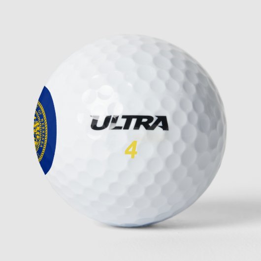 Wilson Golf Ball met vlag van Nebraska Golfballen (Logo)