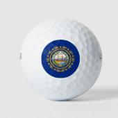 Wilson Golf Ball met vlag van New Hampshire Golfballen (Voorkant)