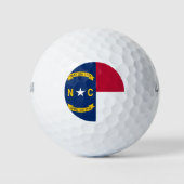 Wilson Golf Ball met vlag van North Carolina Golfballen (Voorkant)