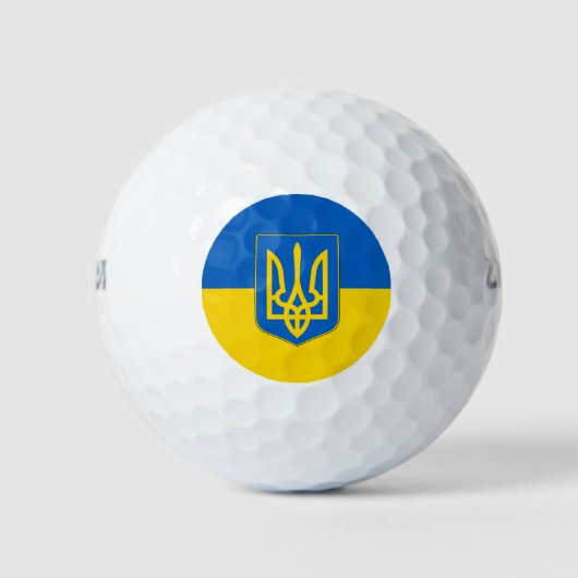 Wilson Golf Ball met vlag van Oekraïne Golfballen (Voorkant)