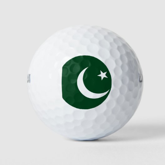Wilson Golf Ball met vlag van Pakistan Golfballen (Voorkant)