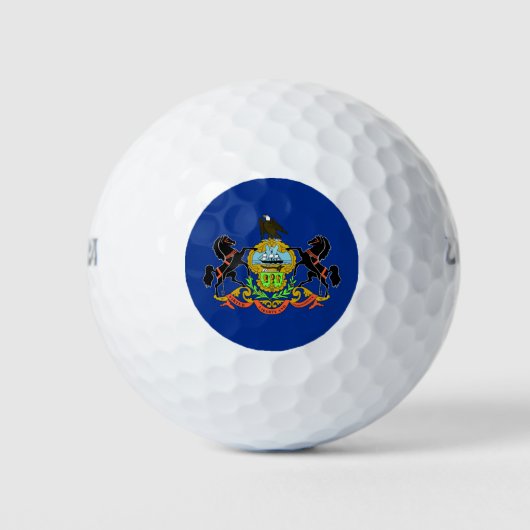 Wilson Golf Ball met vlag van Pennsylvania Golfballen (Voorkant)