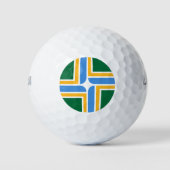 Wilson Golf Ball met vlag van Portland Golfballen (Voorkant)