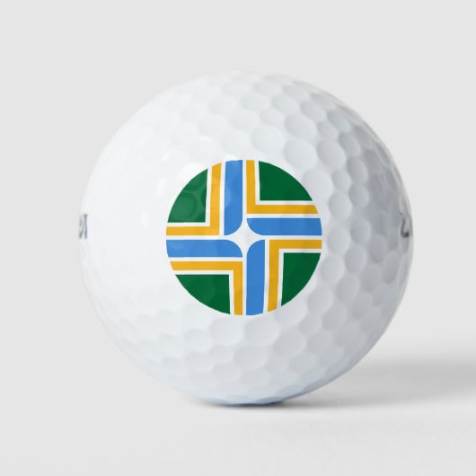 Wilson Golf Ball met vlag van Portland Golfballen (Voorkant)
