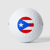 Wilson Golf Ball met vlag van Puerto Rico Golfballen (Voorkant)
