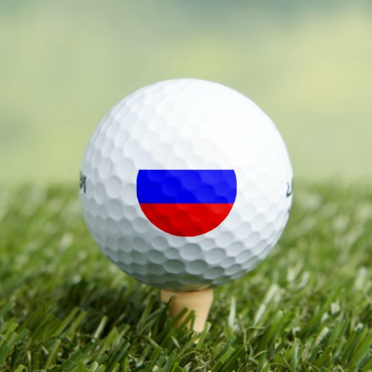 Wilson Golf Ball met vlag van Rusland Golfballen (Insitu Shirt)