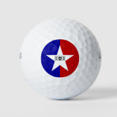 Wilson Golf Ball met vlag van San Antonio Golfballen (Voorkant)
