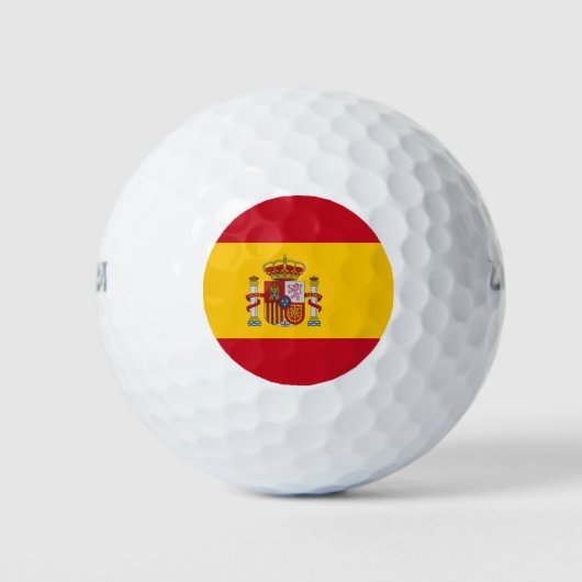 Wilson Golf Ball met vlag van Spanje Golfballen (Voorkant)