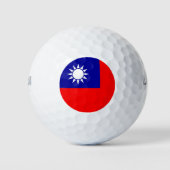 Wilson Golf Ball met vlag van Taiwan Golfballen (Voorkant)