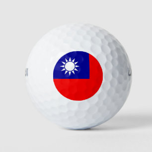 Wilson Golf Ball met vlag van Taiwan Golfballen