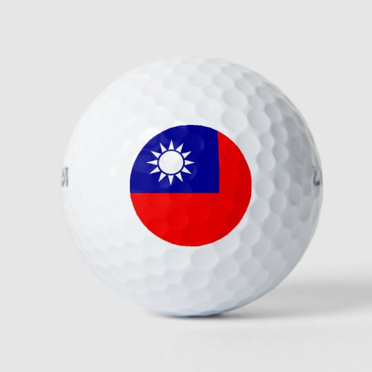 Wilson Golf Ball met vlag van Taiwan Golfballen (Voorkant)