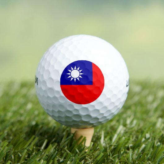 Wilson Golf Ball met vlag van Taiwan Golfballen (Insitu Shirt)